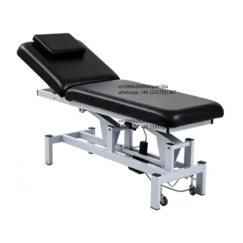 Electric Medical Examination Bed with Back Lift Function, Silent Casters