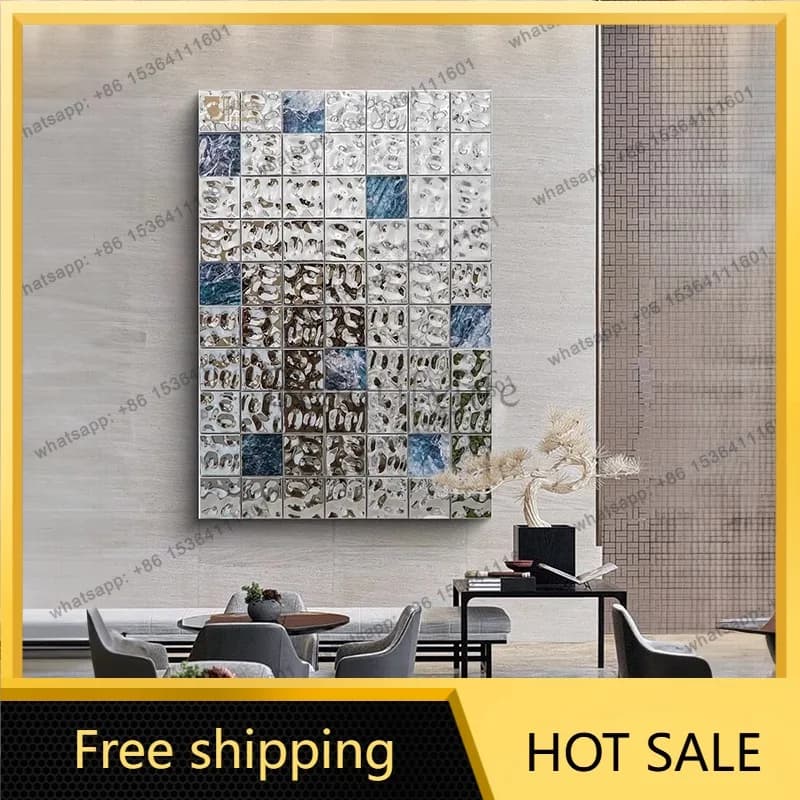LJY modern light luxury living room background wall decorative painting Italian minimalist style