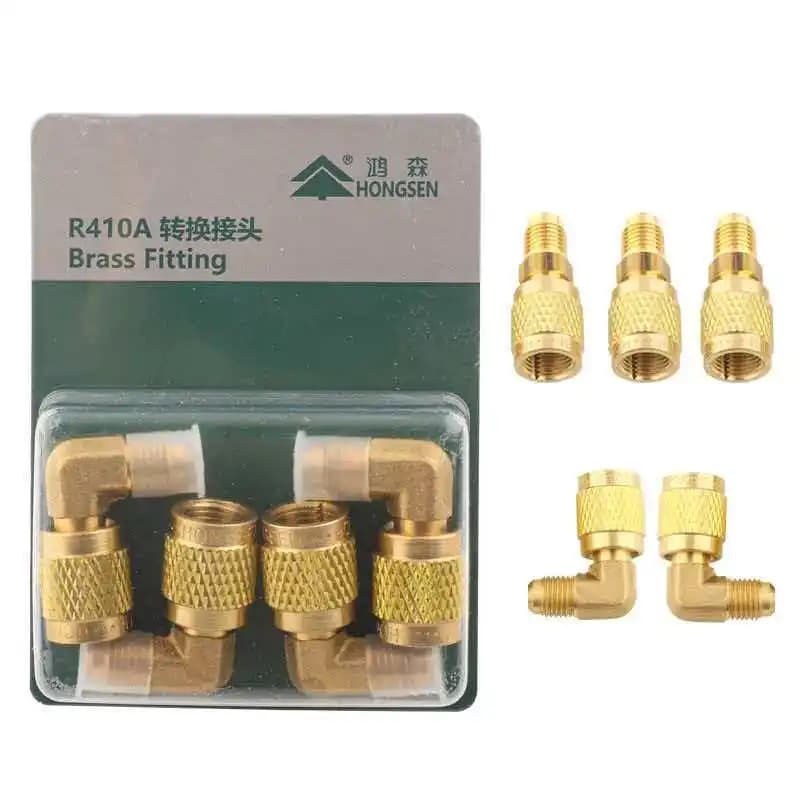 Hongsen variable frequency air conditioner adapter 410 pure copper liquid tube adapter fluorine tube 22 adapter 410 connector ac