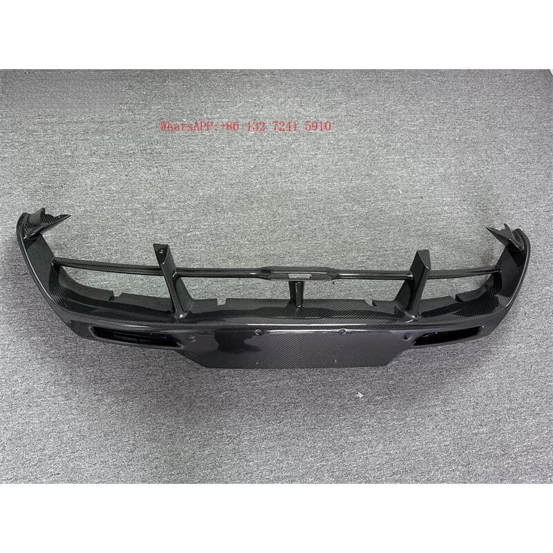 Dry Carbon Fiber Rear Bumper Middle Lip Body Kit