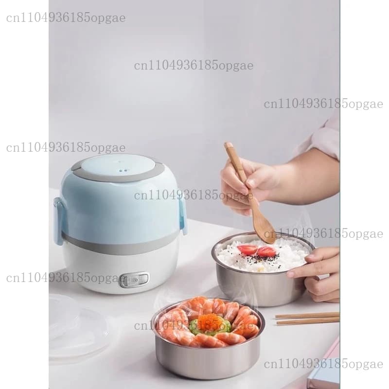 Electric Lunch Box Steamed Vegetables with Rice Portable Artifact Office Workers Multifunctional Heating Self-heating Bento Box