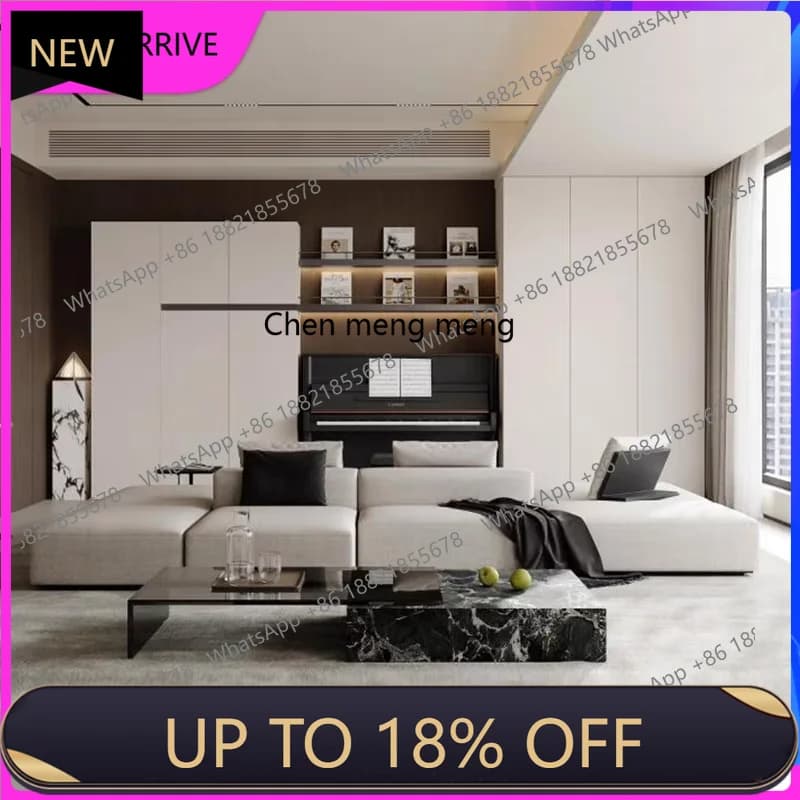 M78 Minimalist fabric sofa, Nakajima double-sided, modular sofa leather