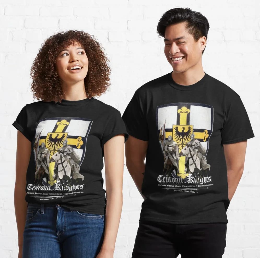 Teutonic Knights - Holy Crusaders T Shirt New 100% Cotton Short Sleeve O-Neck T-shirt Casual Mens Top