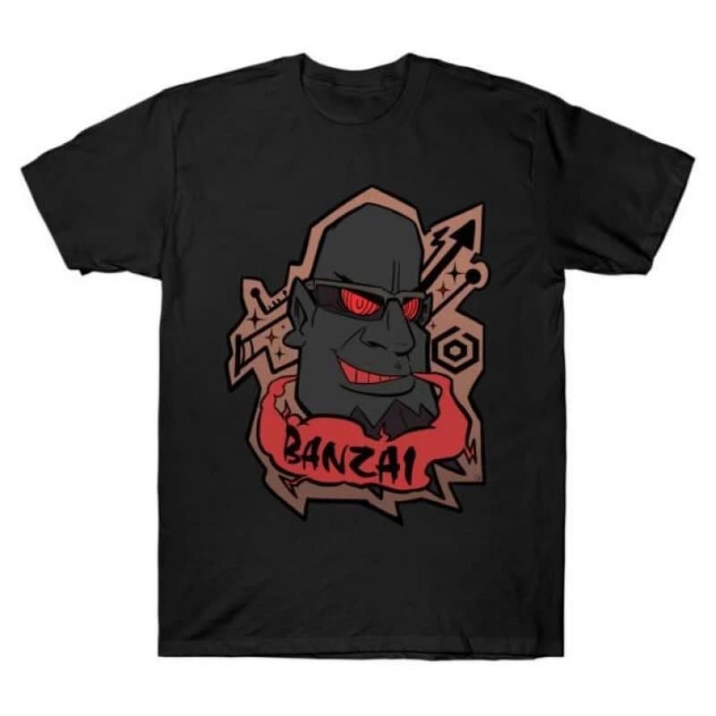 BANZAI!  Jet Set Radio Cute Video game Gift t shirt for Anime lover Short Sleeve Graphic Tee Y2K clothes All size cartoon Tops