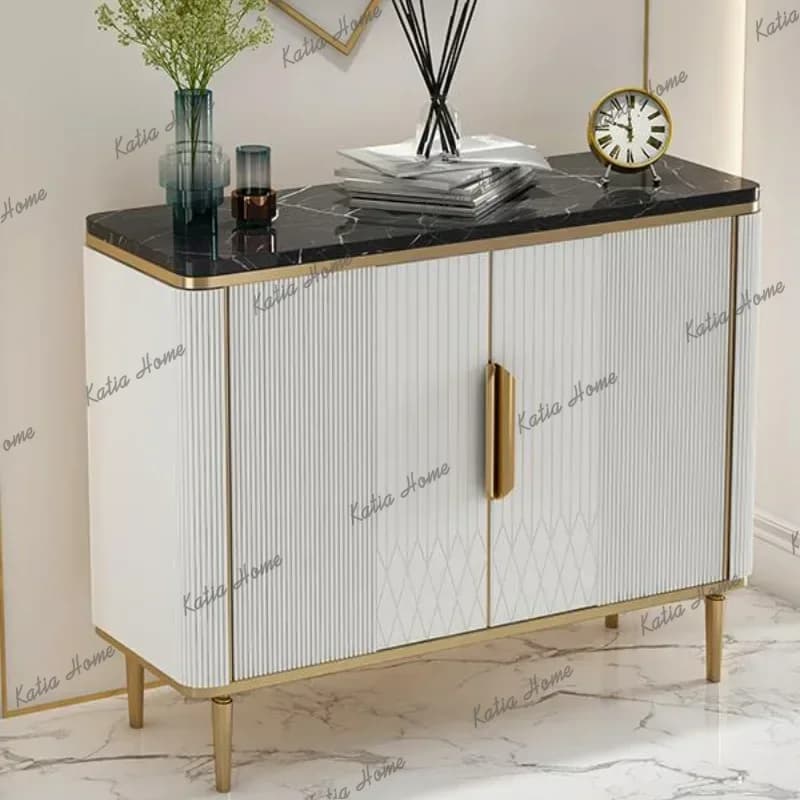 YJ Minimalist Entryway Modern Cabinet Organizer Storage White Luxury Designer Cabinet Display Nordic Mueble Zapatero Furniture H