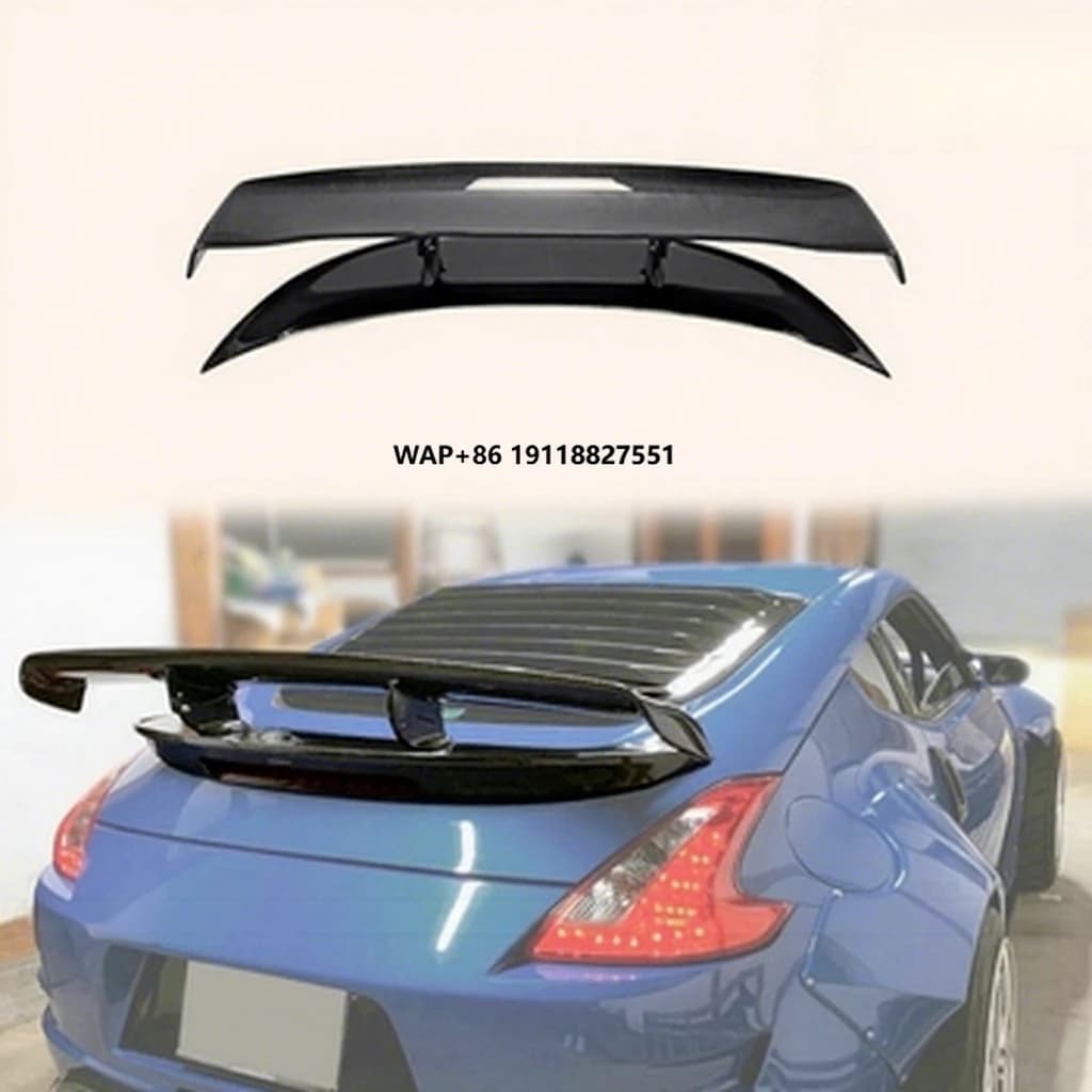 For Partial Carbon Fiber (Blade) 09 Onwards 370Z Z34 VRS2 Type Rear Spoiler (1360mm) High Quality Modification