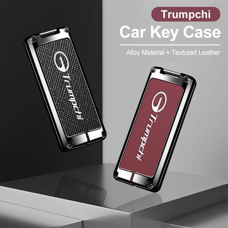 Car Remote Key Case Cover For GAC Trumpchi GS7 GS8 GM8 GS5 GA6 GM6 Zinc Alloy Leather Key Protect Holder Fob Auto Accessories