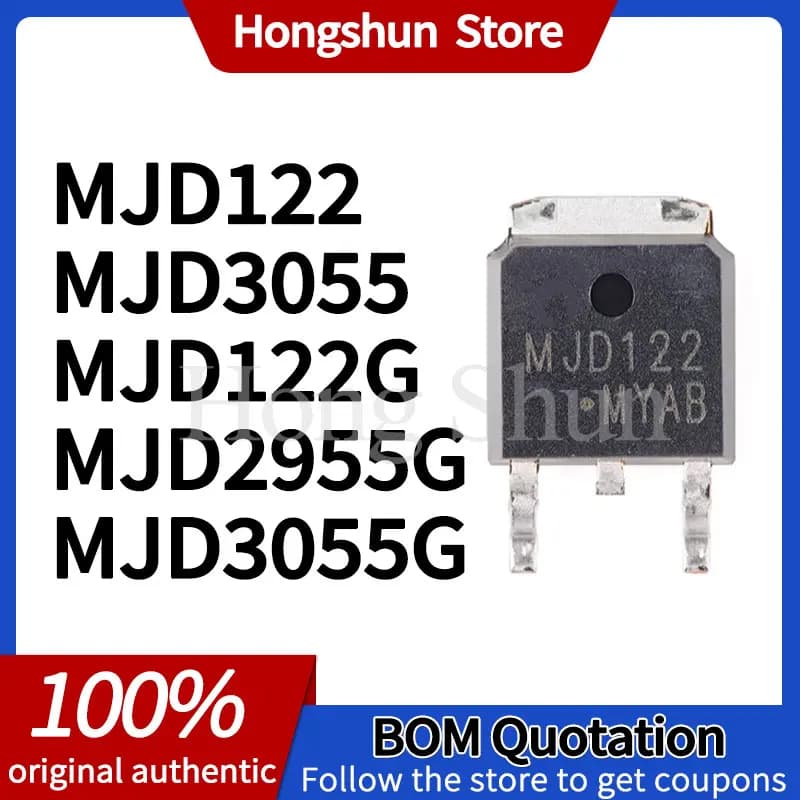 5 pieces/batch MJD122 MJD122G MJD3055G MJD2955G MJD3055 PC phone case