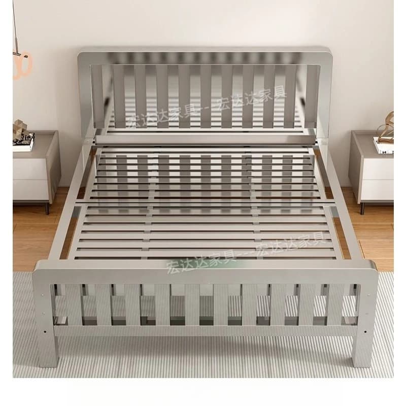 Thickened and reinforced household 1.8-meter double bed 1-meter single bed Modern simple high-end steel frame bed