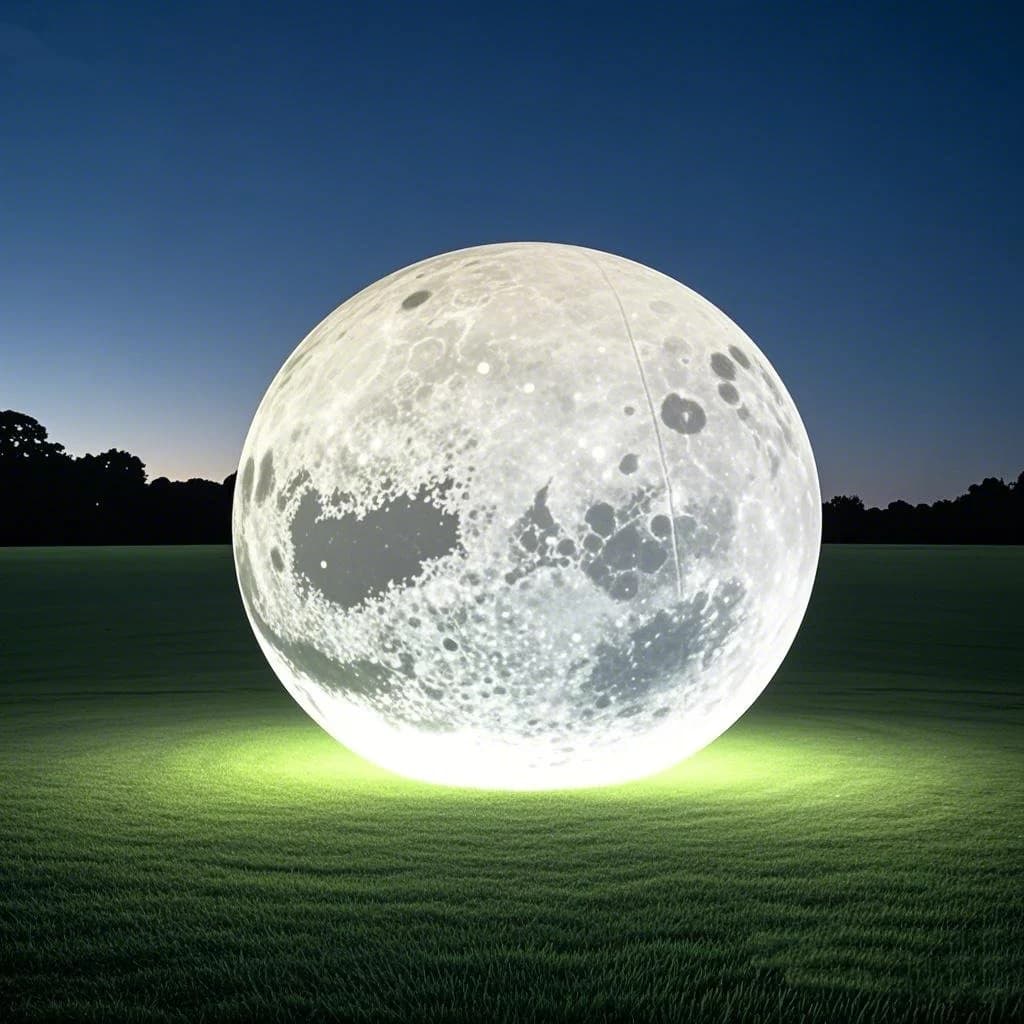 【bets】2m  Giant Inflatable Moon Balloon Airtight Led Lighting Event Planet PVC Inflatable Moon Ball Space-theme Party