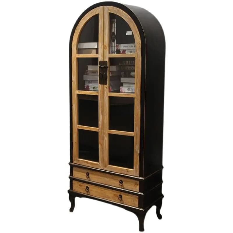 LMM solid wood light luxury simple household living room dome dining side locker