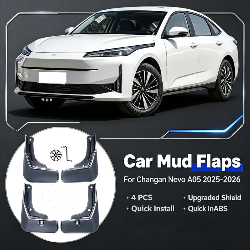 For Changan Nevo A05 2025-2026 4Pcs Mud Flaps Splash Guards Front Rear Wheel Fender Mudguards Car Exterior Protection