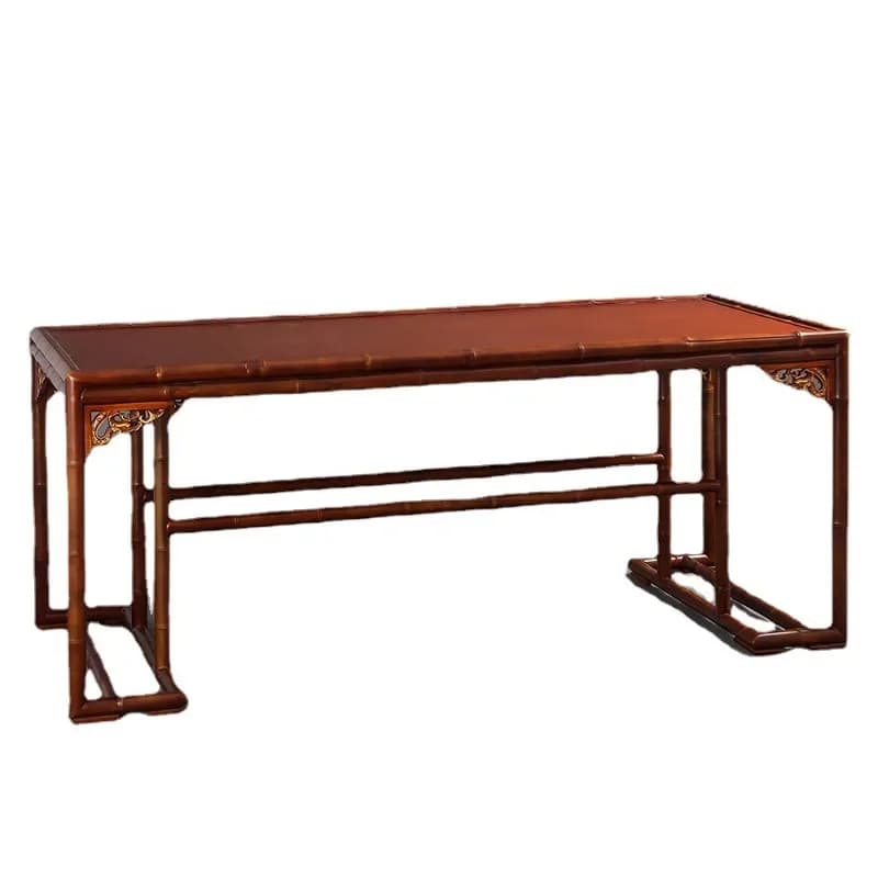 Tea table study desk drawing case strip table Chinese classical bamboo tea room space furniture