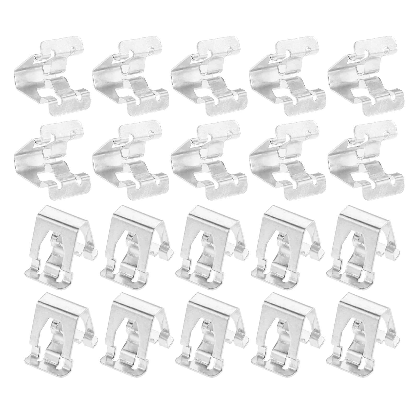 20Pcs Car Door Interior Panel Iron Steel Clip Fixed Buckle Clip Fit For Tesla Model3 Modelx Models Modely Car Fastener