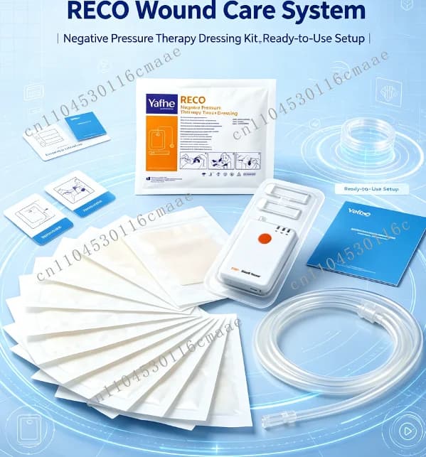 Rechargeable Portable Negative Pressure Wound Therapy NPWT System, Vac Wound Healing Device With Disposable
