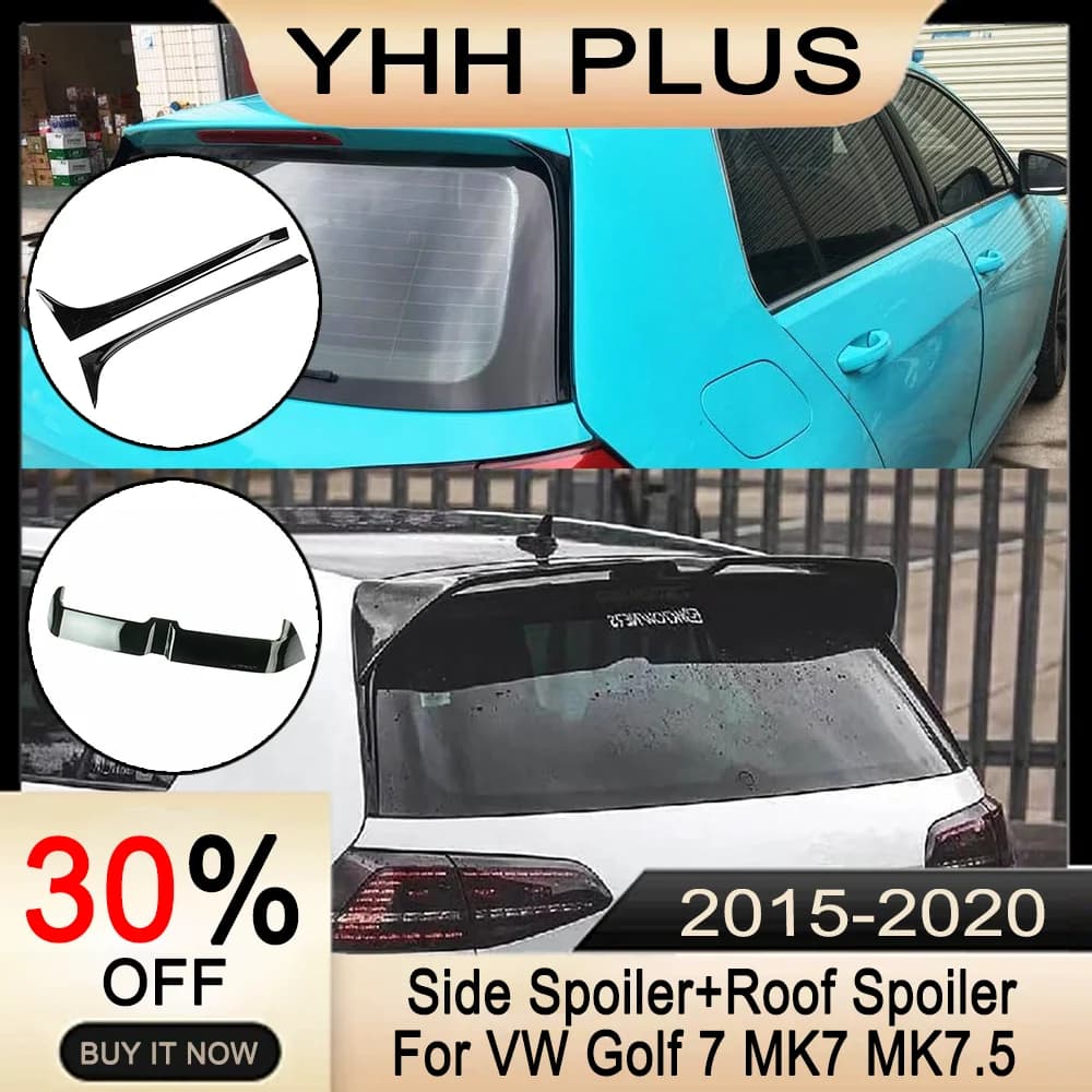 Rear Roof&Side Window Spoiler For VW GOLF 7 GOLF 7.5 MK7 MK7.5 VII 2015-2020 Accessories Auto Exterior Parts Car-style HOT SALE