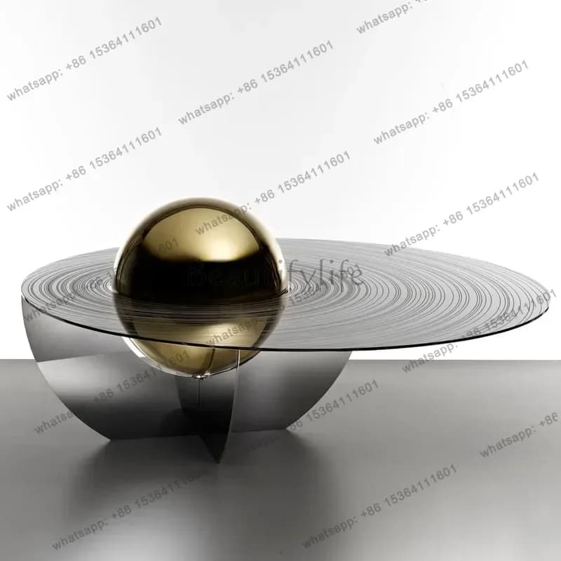 Light Luxury Creativity Coffee Table Quality Clear Center Waterpoor Coffee Table Unique Industrial Kaffee Tische Home Furnit