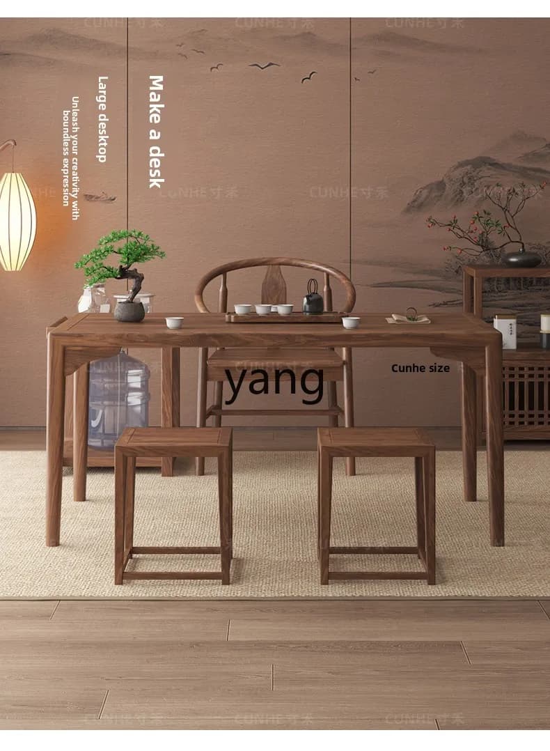 LMM new Chinese solid wood small tea table balcony tea table household