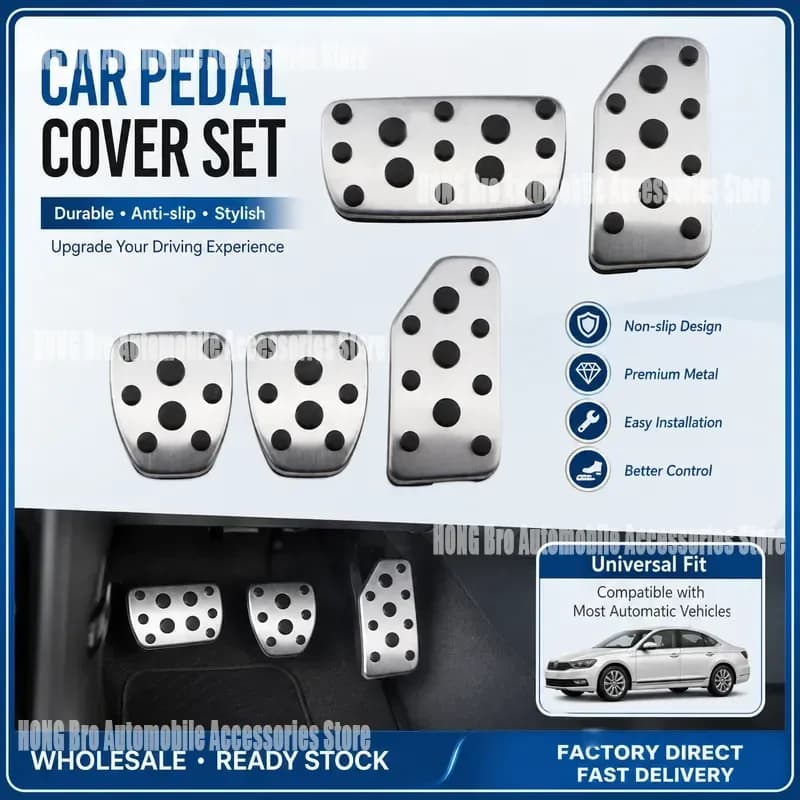 For Subaru Forester XV 2018-2021 Impreza 2016-2021 Aluminum Alloy Throttle Brake Foot Pedal Cover Anti Slip Car Accessories