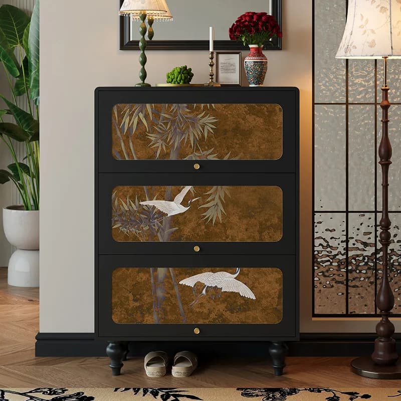 Italian Modern Dustproof Shoe Cabinet Nordic Black Corridor Shoe Cabinet Storage Apartments Schuhschrank Furniture For Home