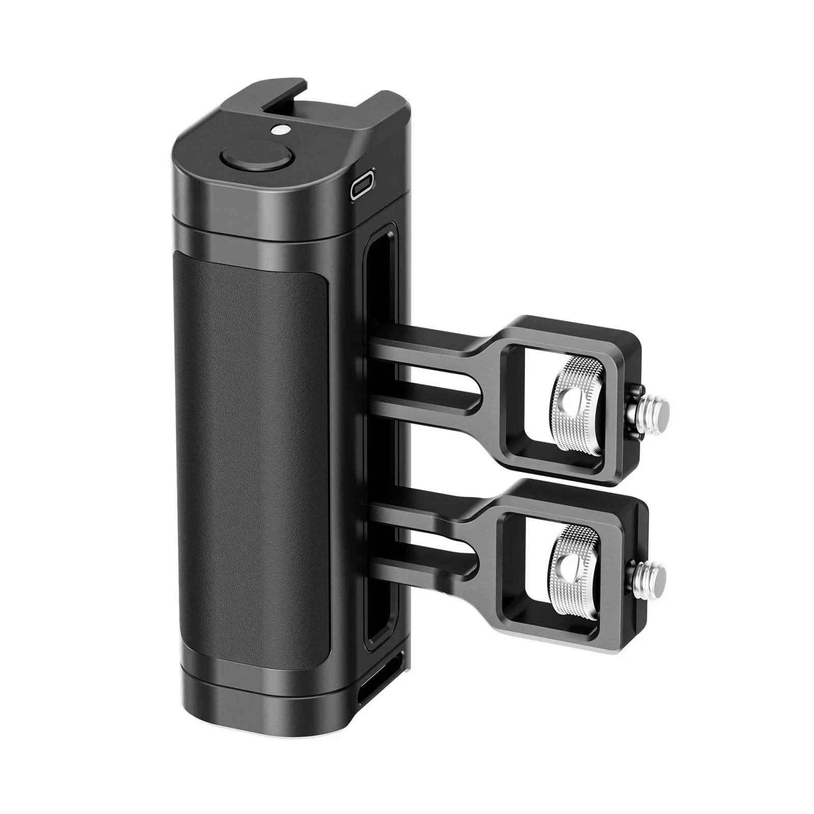 Smartphone Cage Rig 2 Mount Adapters Universal 1/4\" Screws with Wireless Remote Control Aluminum Alloy Side Handle Grip