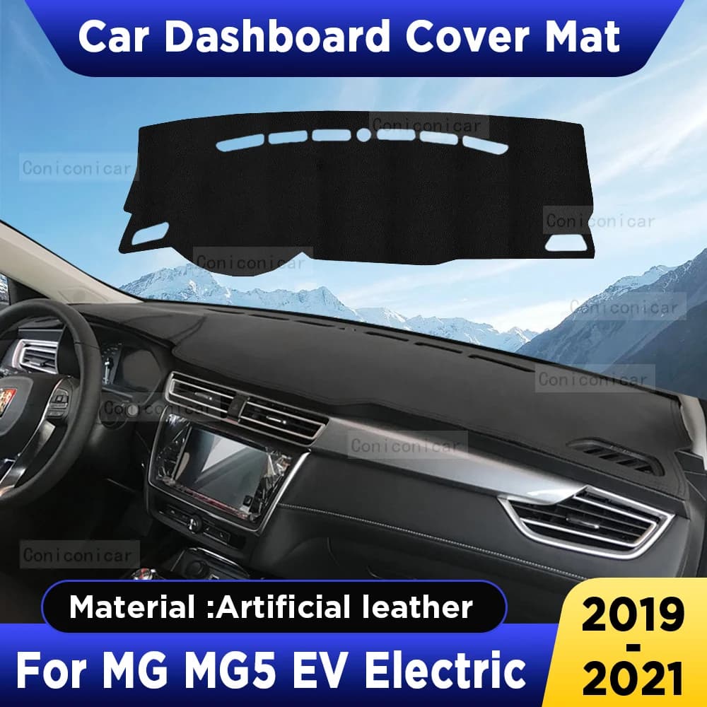 For MG MG5 EV Electric 2020 2022 Accessories Car Dashboard Cover Mat Artificial leather Sun Shade Pad Instrument Panel Carpet