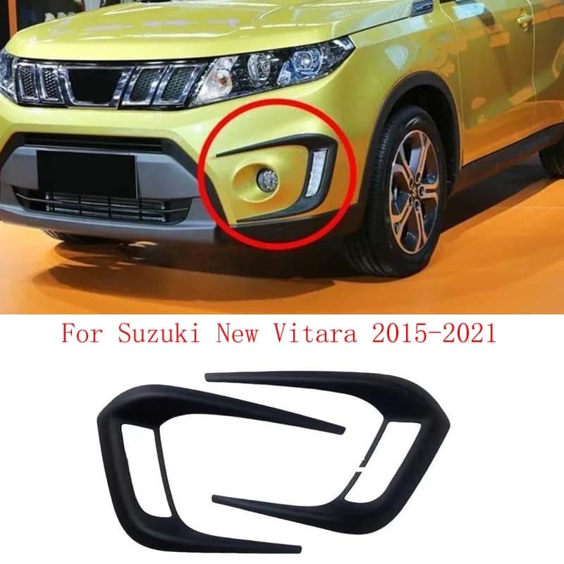 Front Fog Light Decorative Cover Trim Running Light Sticker For Suzuki New Vitara 2015-2021