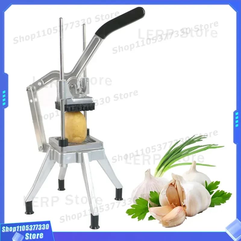 Commercial Electric Potato Slicing Machine Dicer for French Fries Cucumber Radish Chips Shiitake Mushroom Vegetable Cutter