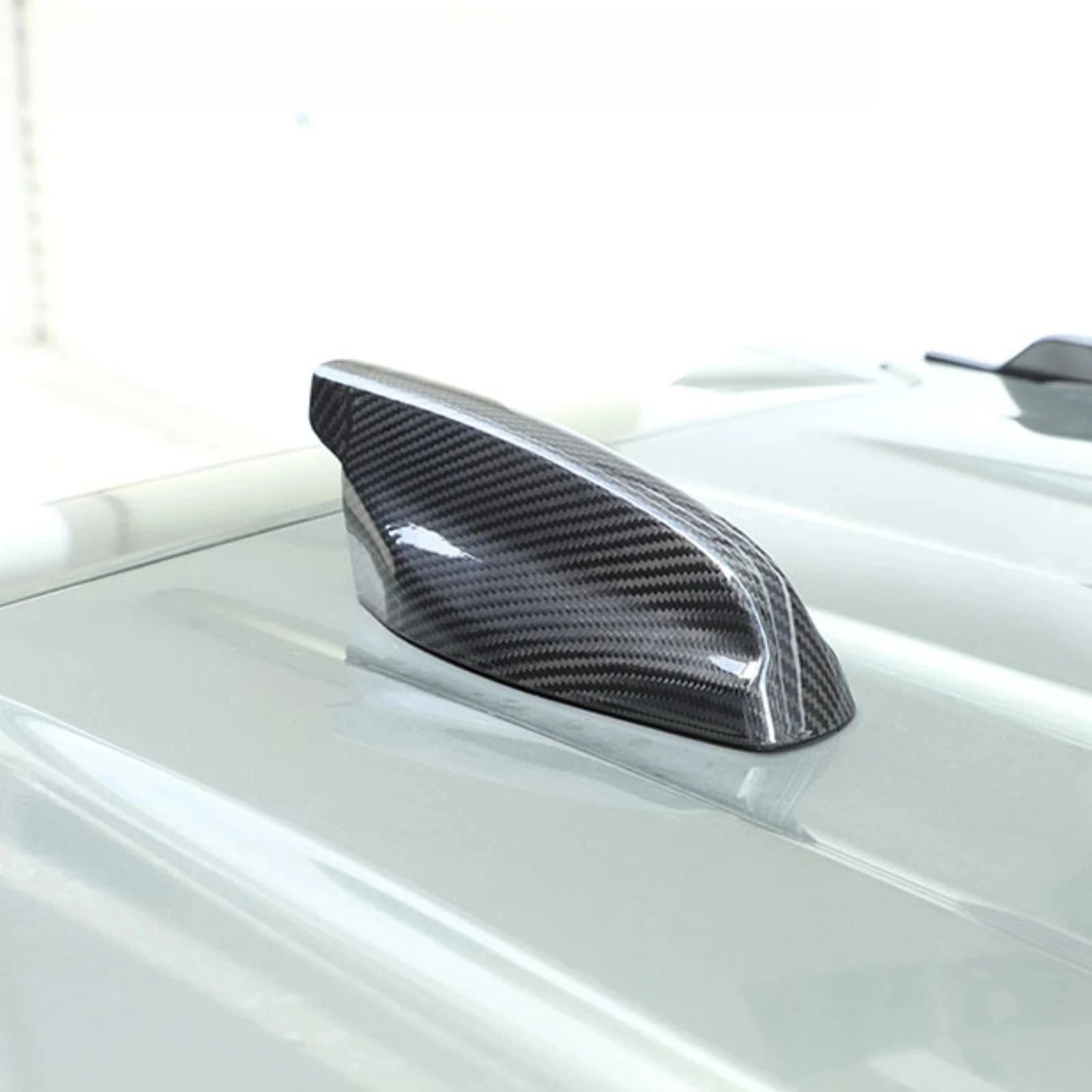 Carbon Fiber Car Modification Shark Fin Antenna Cover Trim For Land Rover Defender 90 110 130 L663 2020-2025 Sticker Accessories
