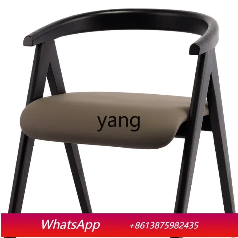 LTT Solid Wood Adult Soft Bag Custom White Wax  Backrest for Dining Chair Quiet B & B