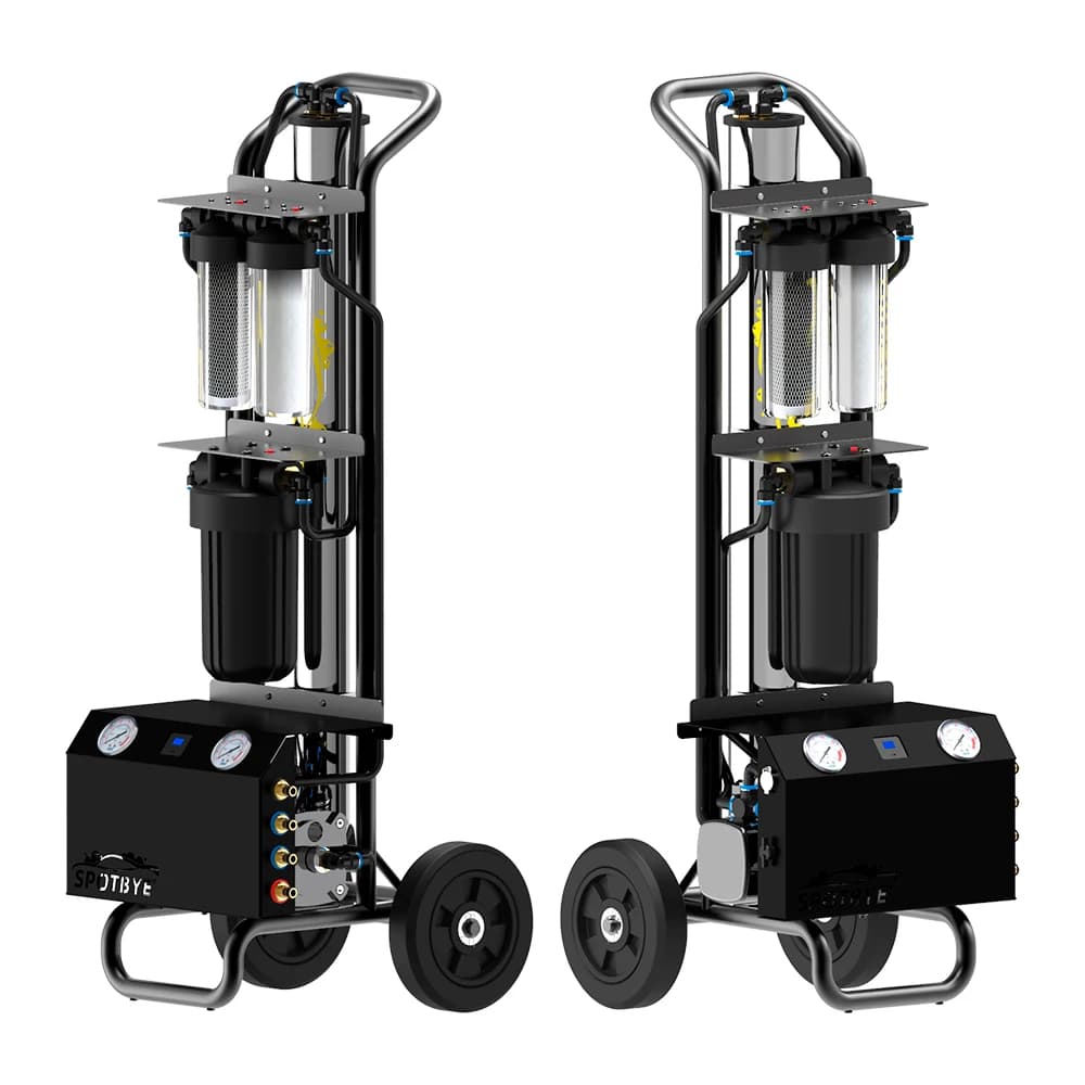 Portable Water  System Solar Panel Cleaning Car Wash Water Filtering System with Pump