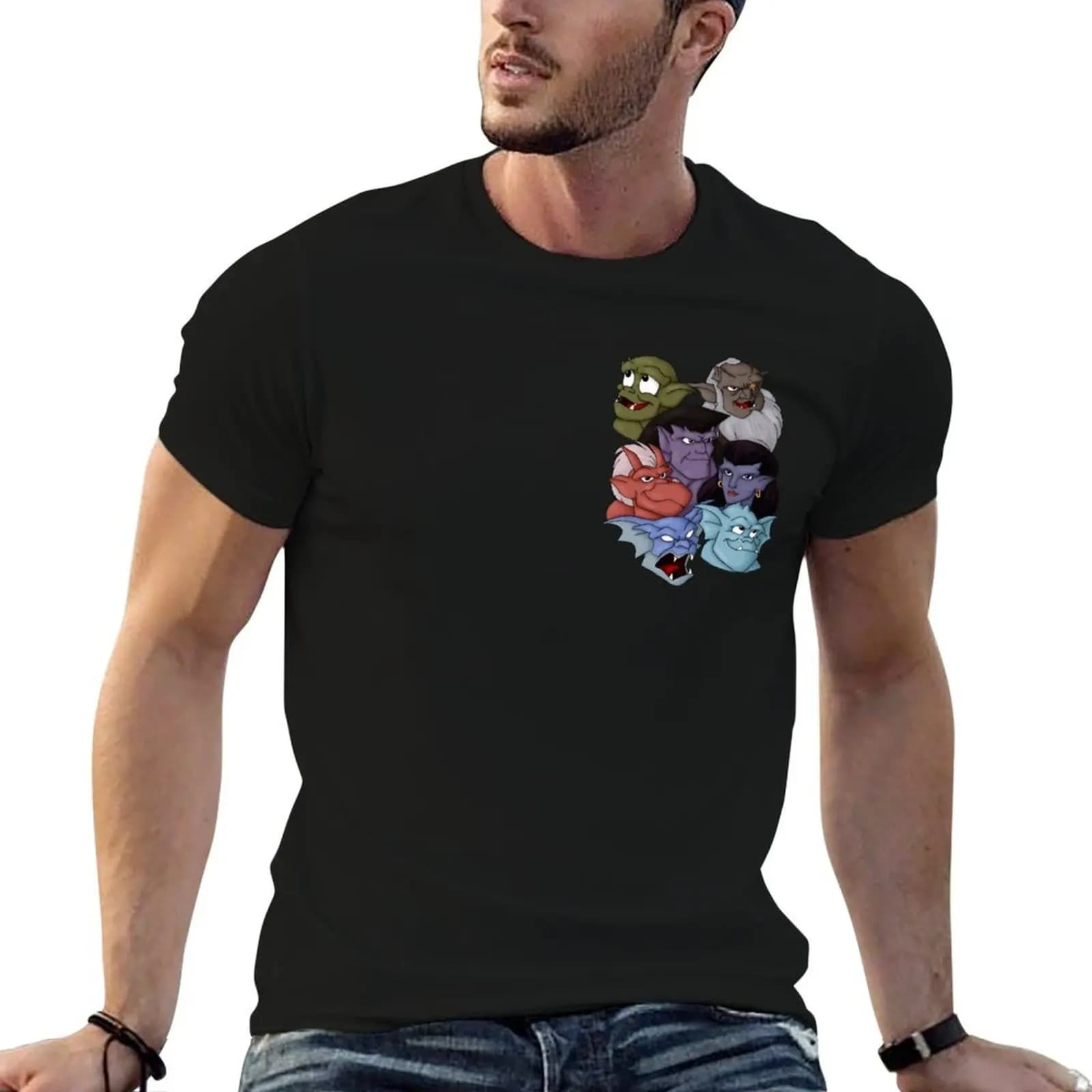 Gargoyles T-Shirt Blouse customs mens white t shirts