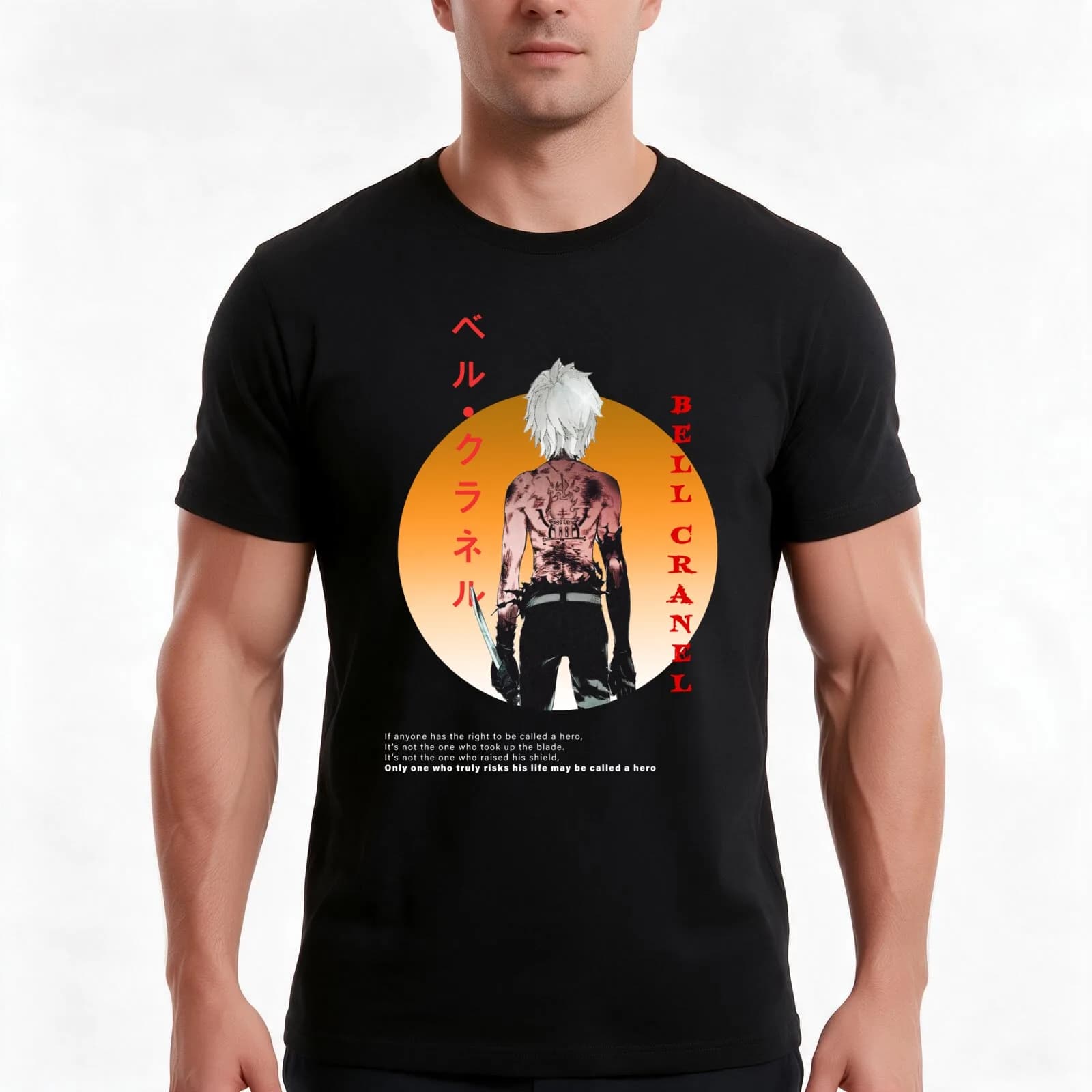 bell cranel T-Shirt, Summer Casual Cotton Tee, Oversized Streetwear Tops, Vintage Graphic Print, Loose Fit Short Sleeve
