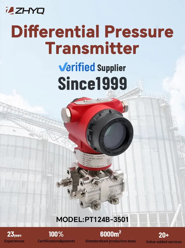 EX-Proof LCD Display PT124B-3501 Differential Pressure Transmitter with HART IP67 Stainless Steel High Accuracy