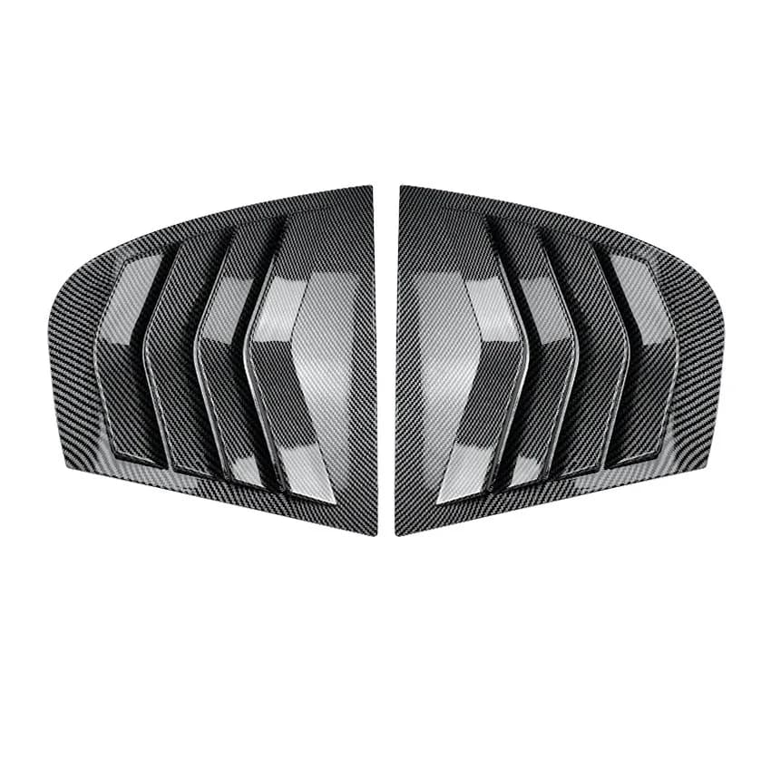 Fit For BMW 3 Series E90 320i 330i M3 2005-2011 Rear Window Scoop Louvers Side Vent Sun Shade Windshield Cover Sticker