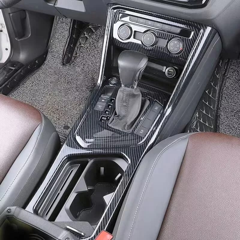 LHD For VW Volkswagen Tiguan L mk2 2017-2022 Gear decoration center control panel carbon fiber patch interior modification
