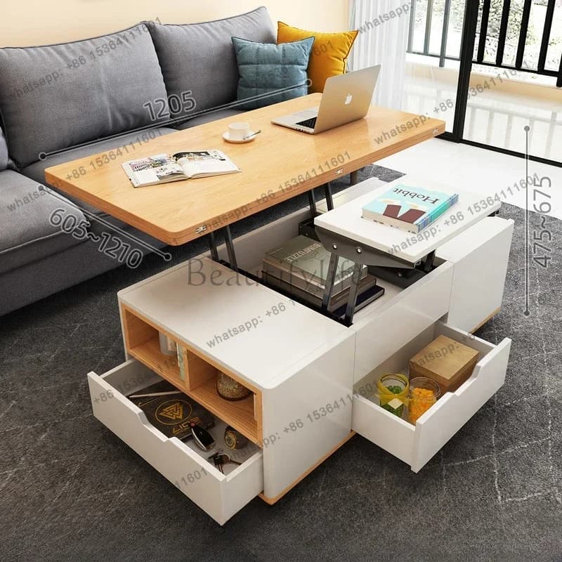 LSMulti Function Coffee Table Nordic Storage Floor Modern Coffee Tables Living Room Tavolino Da Salotto Furniture For Home