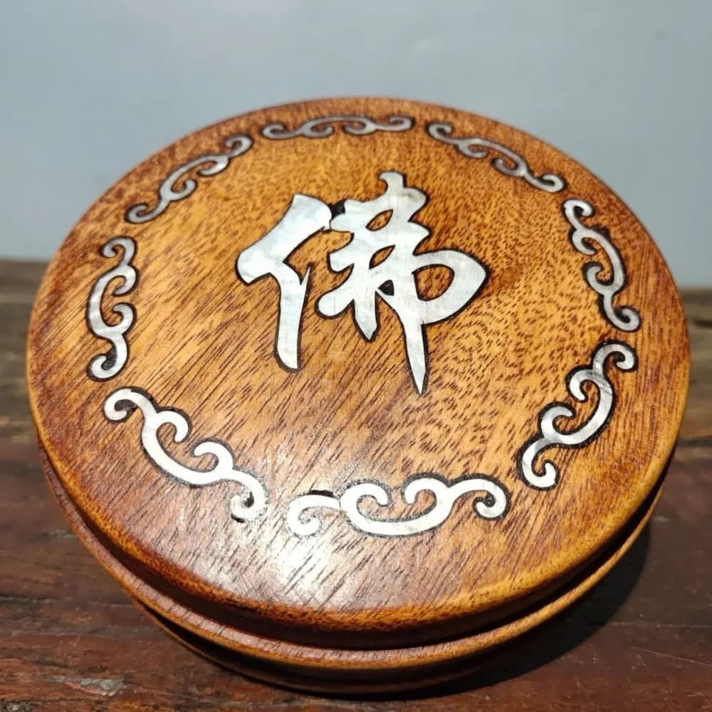 Antique Rosewood Jewelry Box with Mother-of-Pearl Inlay, Handcrafted with Dovetail Joints—A Collectible Home Decor Piece