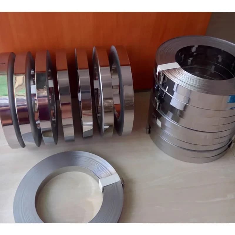 301 Stainless Steel Foil Strip 1m Long High Elasticity 0.1-1mm Thick 5-50mm Wide Thin Plate