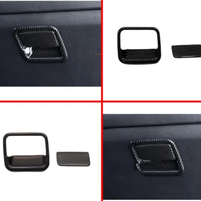 Co-Pilot Glove Box Handle Trim ABS Car Armrest Interior Accessories Decoration Stickers 2Pcs For Honda Odyssey 2022 2023 2024