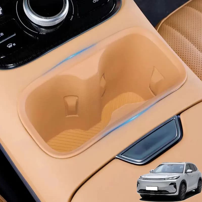 For Geely Starray EM-i 2024-2026 Car Central Console Water Cup Silicone Pad Anti-slip Protection Pad Interior Car Accessories