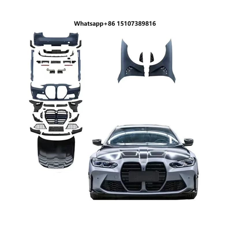 Car Parts for 4-series G22 G23 G26 Upgrade M4 Body Kit Front Bumper Grille Side Skirt Rear Bumper Hood Fender