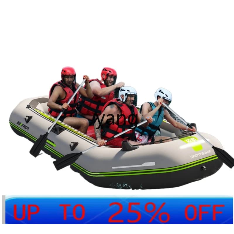 cx Thickening and Wear-Resistant Kayak Inflatable Fishing Boat Hard Bottom Hovercraft Drifting Inflatable Boat Hard Boat
