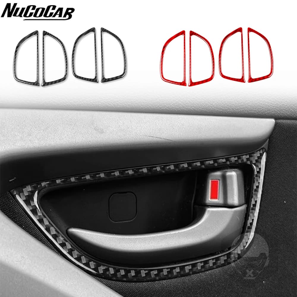 For Hyundai Elantra 2011-2016 Carbon Fiber Door handle switch panel Trim frame Car Accessories Interior Decorative Stickers