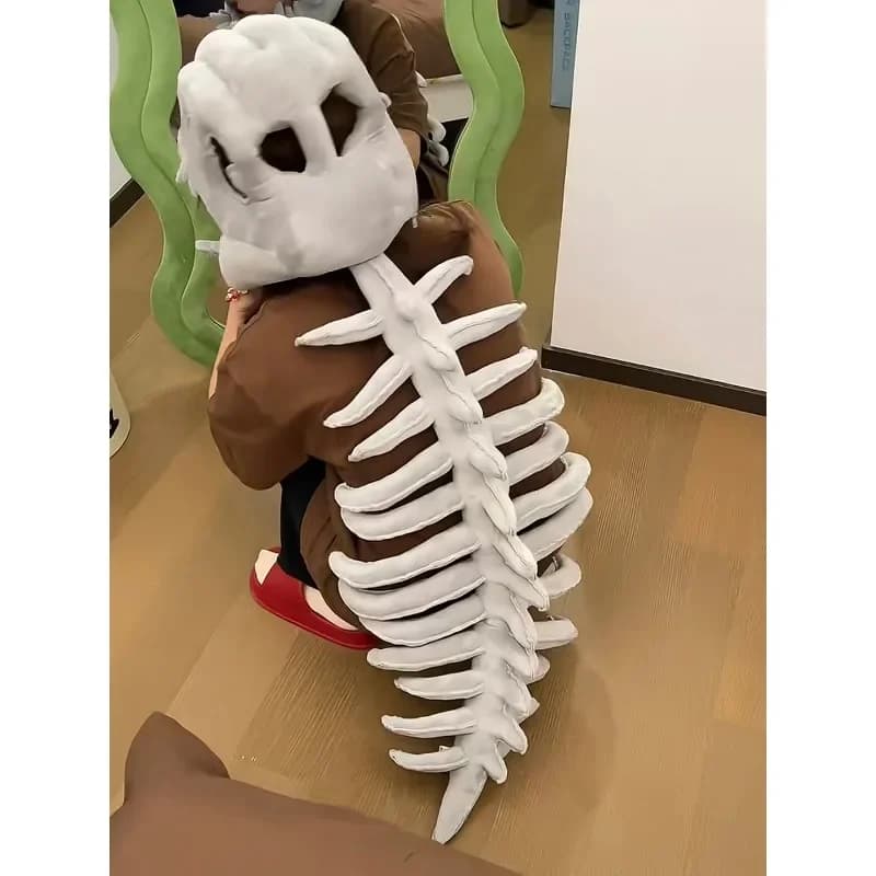 Dinosaur Skeleton Hood Dinosaur Garden Plush Exoskeleton Dress Up Children Adult Hat Mask