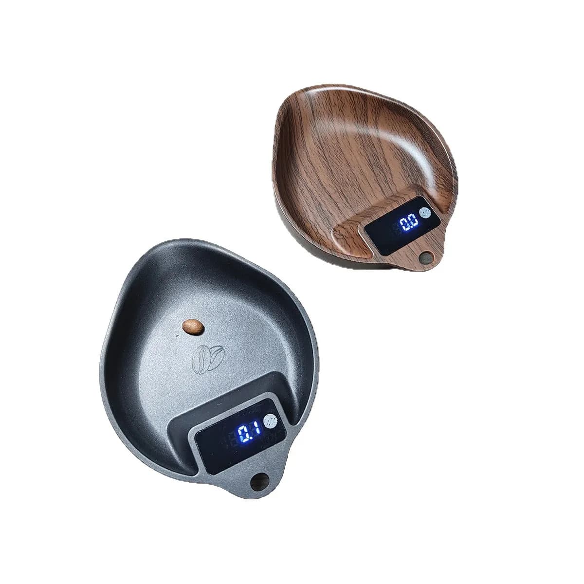 Walnut color coffee electronic weighing hand-pour bean tray special intelligent espresso weighing bean disc scale