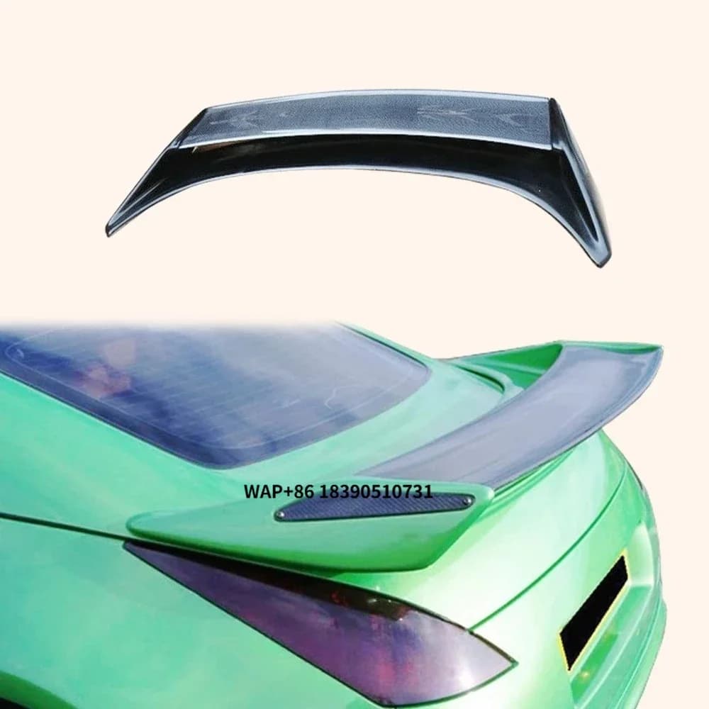 For  Fairlady Z 350Z Z33 NIS 2 Style Carbon Fiber Rear Trunk Spoiler Wing