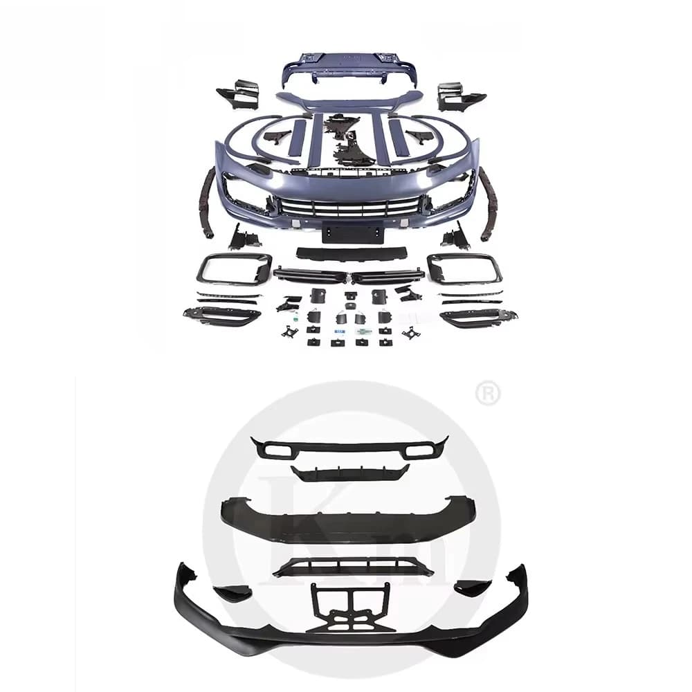 STLF Car Bumper Cover Old Car Upgrade Body Kit for porsches Cayennes Coupe 2018-2023 Upgrade to Coupe Turbo Techart