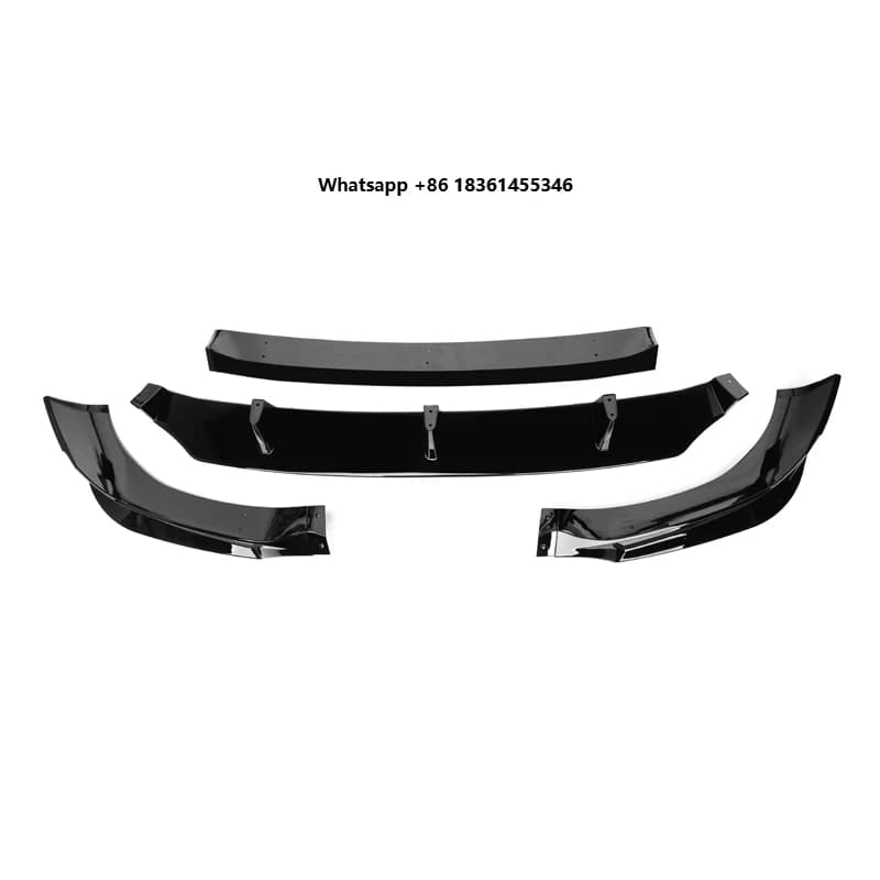 ABS Gloss Black Front Bumper Lip Chin Spoiler Front Splitter 2019+ X6 G06 Car Bumper For G06 X6 2019 2020 2021 2022