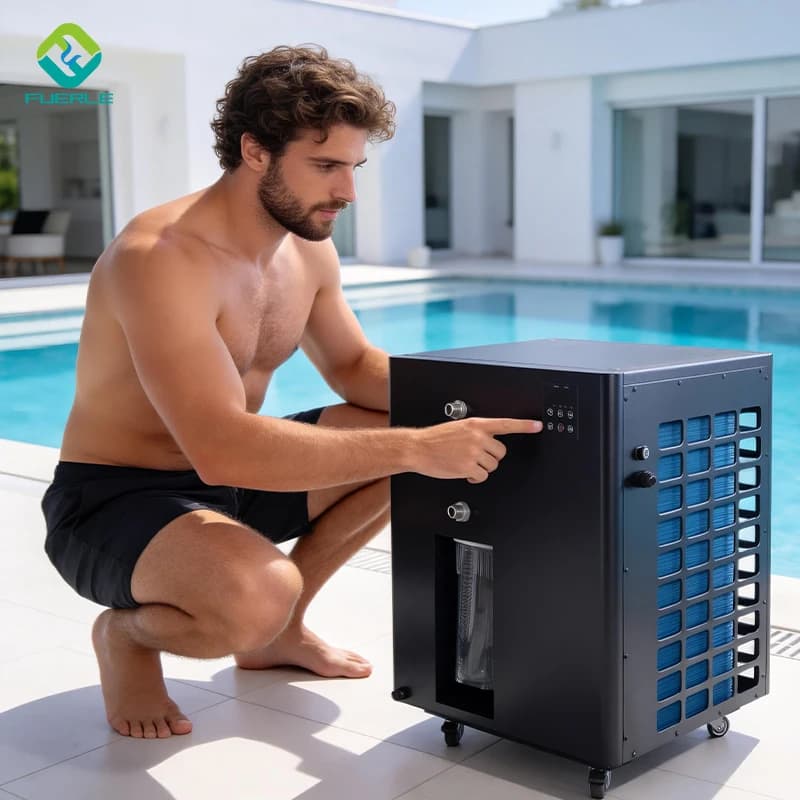 1.5hp Heating Cooling Ice Bath Chiller Filter Integrated Mini Pump Elite Water Pump Filter Cold Plunge Chiller